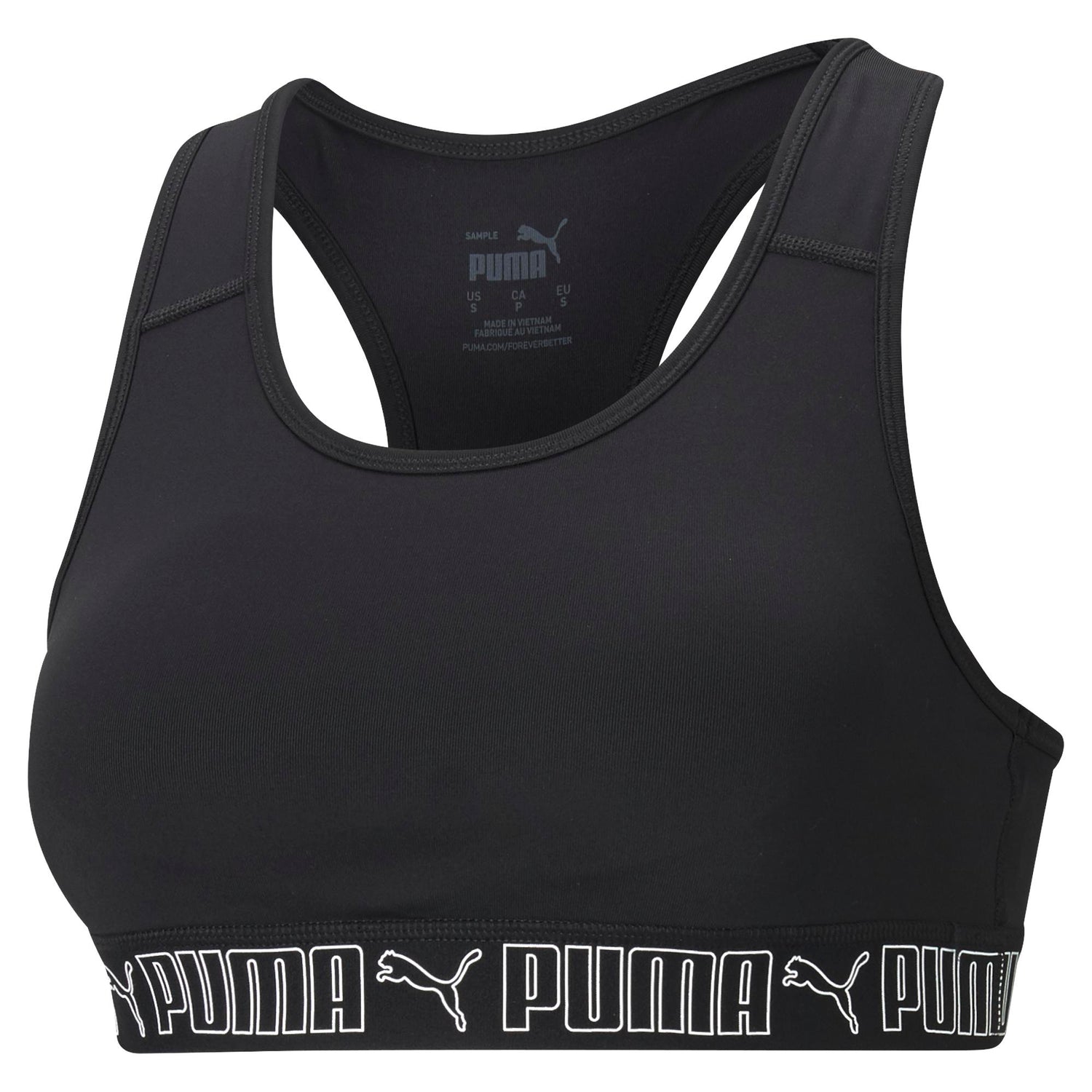 Puma Womens Mid Impact Elastic Training Sports Bra